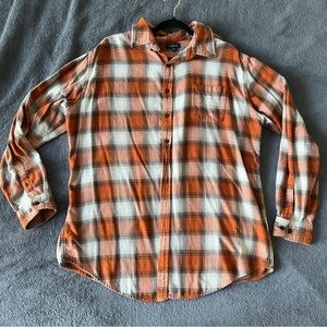 🔥Orange Plaid Men's Shirt